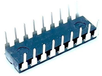 DIP chip in dead bug position